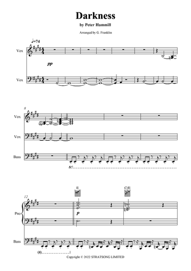 Darkness (arr. G. Franklin)