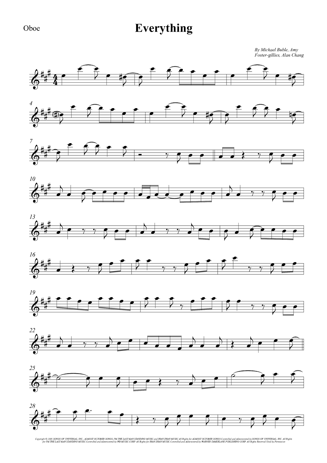 Everything (arr. Wesley S. SIlva)