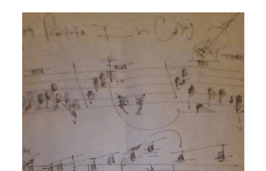 Partita I, Handwritten Score