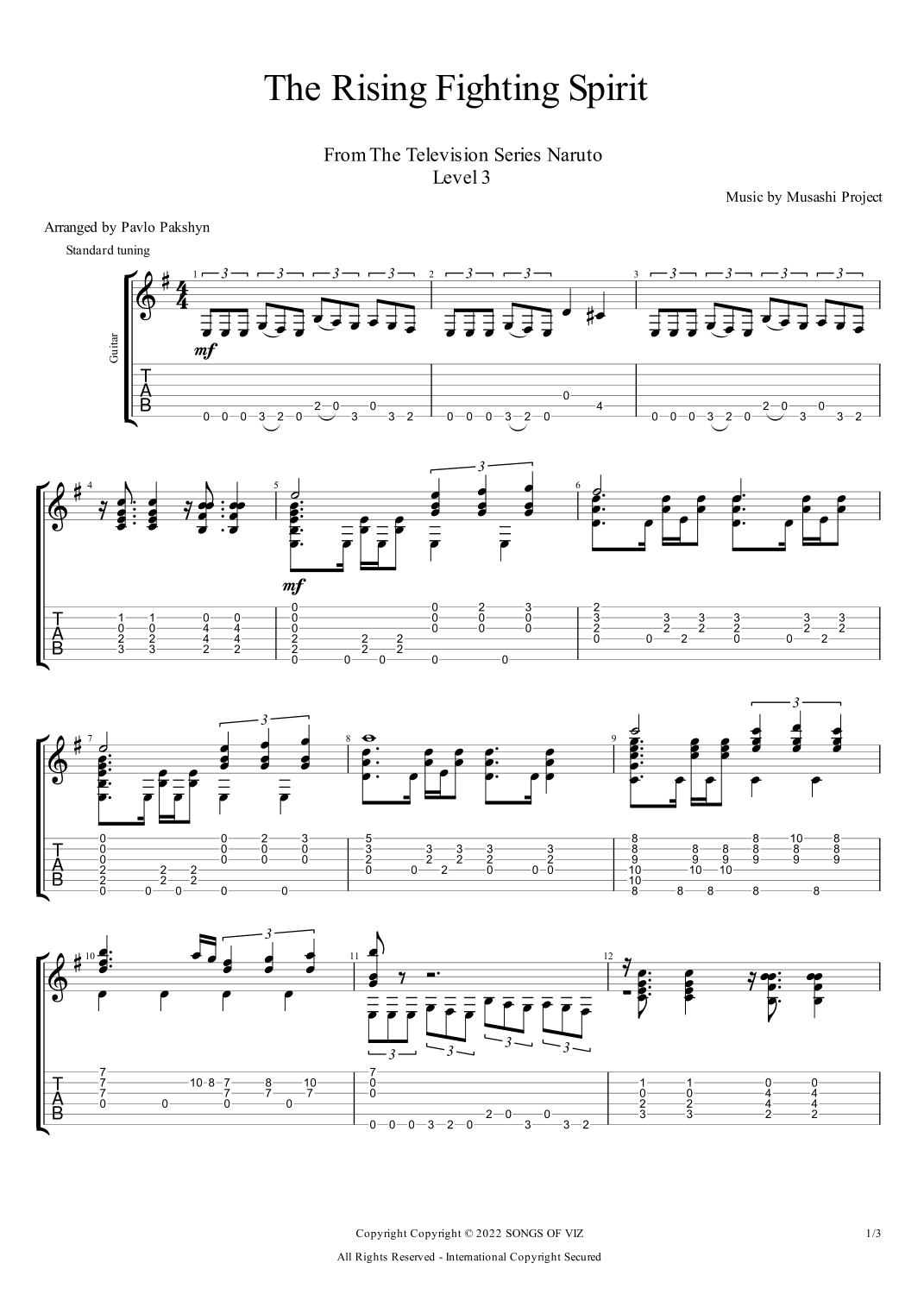 The Rising Fighting Spirit (arr. Pavlo Pakshyn)