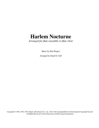 Harlem Nocturne (arr. Daniel E. Self)