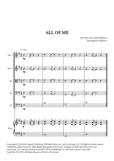 All Of Me (arr. Milanov)