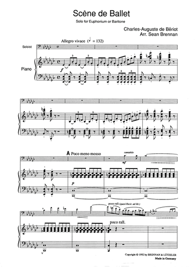 Scene de Ballet for Euphonium (arr. Sean Brennan)