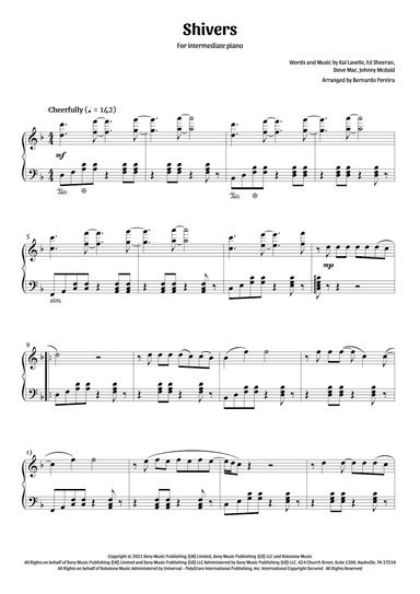 Shivers (arr. Bernardo Pereira)