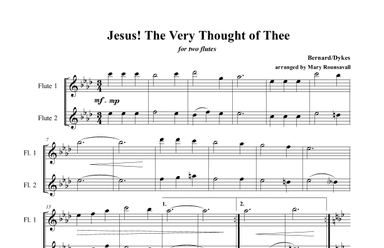 Jesus! The Very Thought of Thee (arr. Mary Rounsavall)