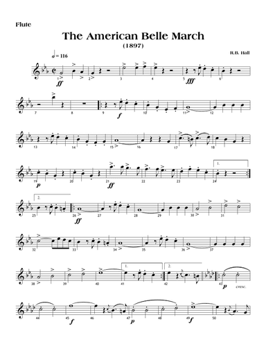 The American Belle (arr. Emmett Anglin)