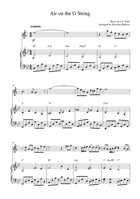 Air on the G String (arr. Kaiserin Rebecca)