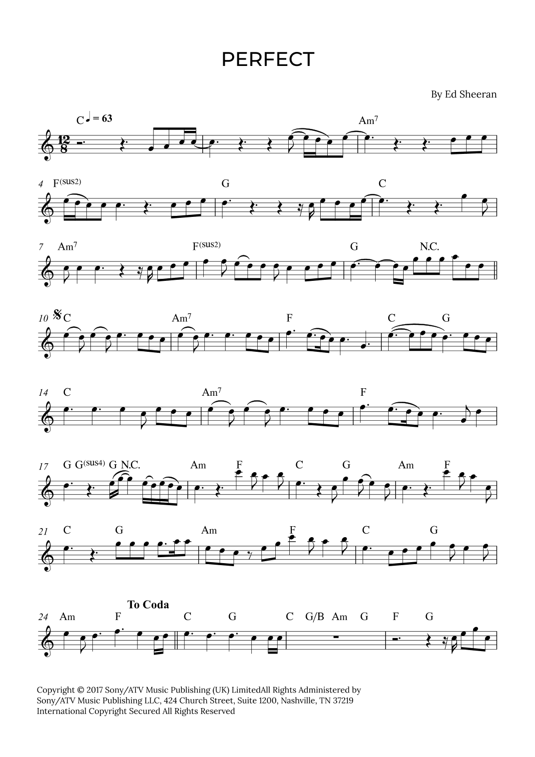 Perfect (arr. Alex Nunes Rodrigues)