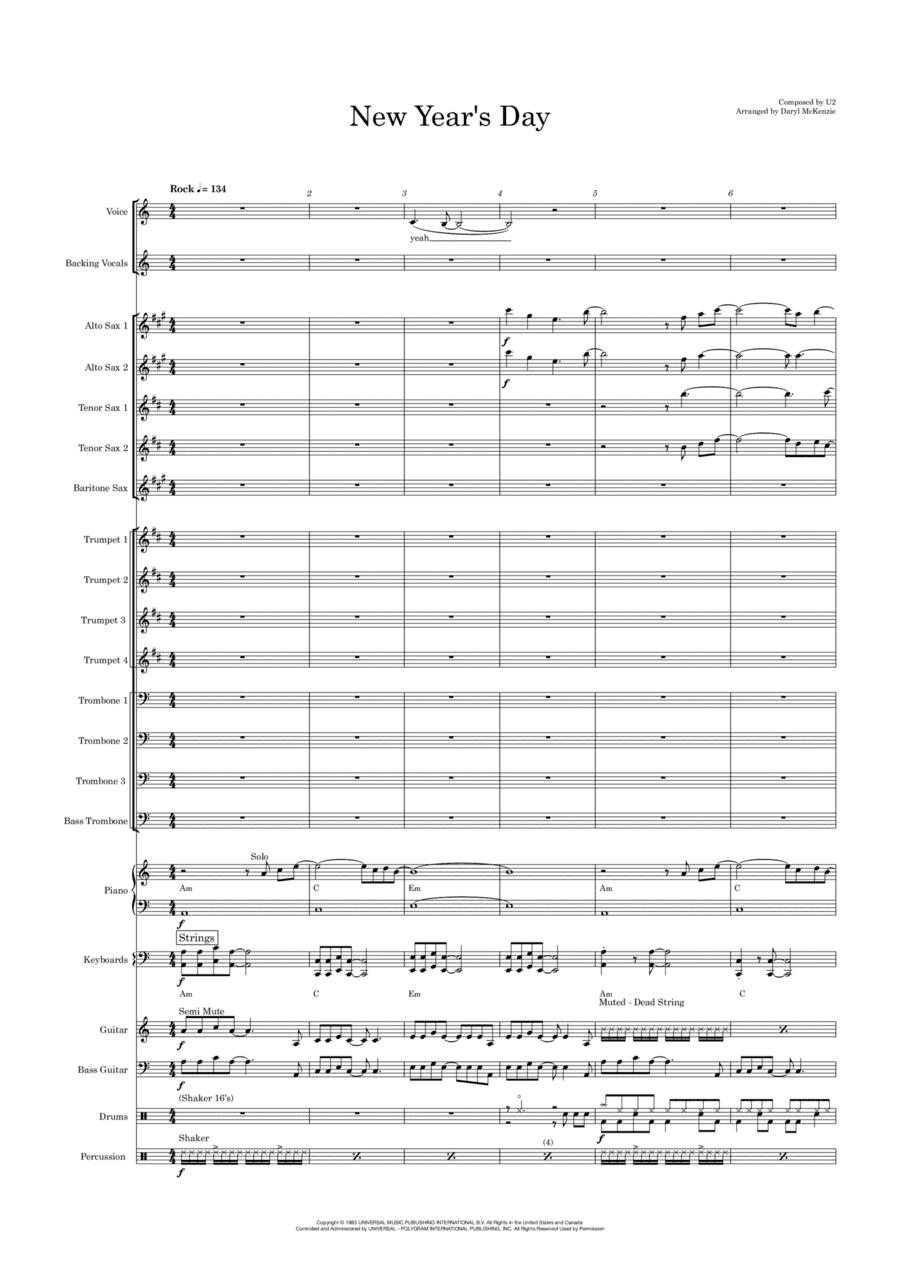 New Year's Day (arr. Daryl McKenzie)