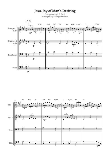 Jesu, Joy of Man's Desiring (arr. Rodrigo Faleiros)