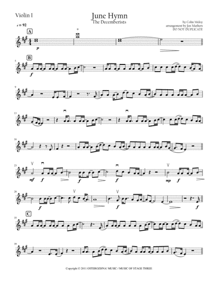 June Hymn (arr. Jen Mathers)