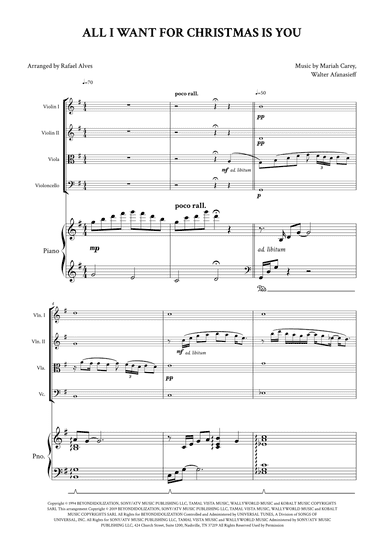 All I Want For Christmas Is You (arr. Rafael Alves)