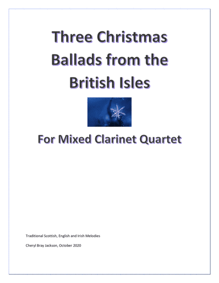 Three Christmas Ballads of the British Isles (arr. Cheryl Bray Jackson)