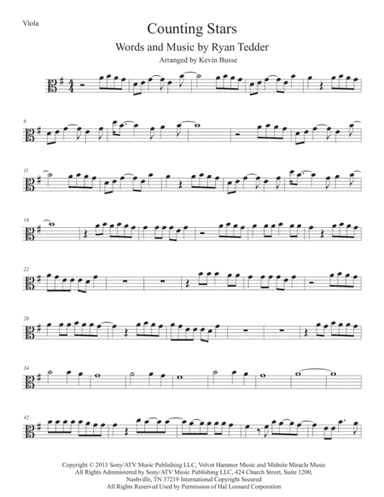 Counting Stars (arr. Kevin Busse)