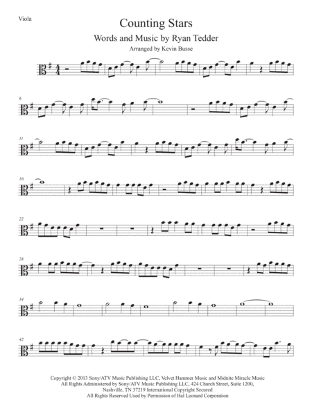 Counting Stars (arr. Kevin Busse)