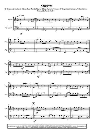 Senorita (arr. Nicolás Cortés Castillo)