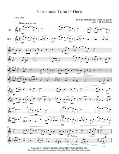 Christmas Time Is Here (arr. P. R. Frederick)