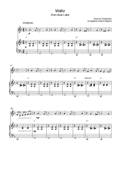 Waltz (from Swan Lake) (arr. Kaiserin Rebecca)