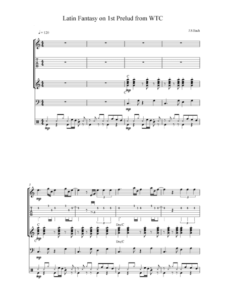 Latin Fantasy on J.S.Bach's 1st Prelude (arr. Kogan Ilya)