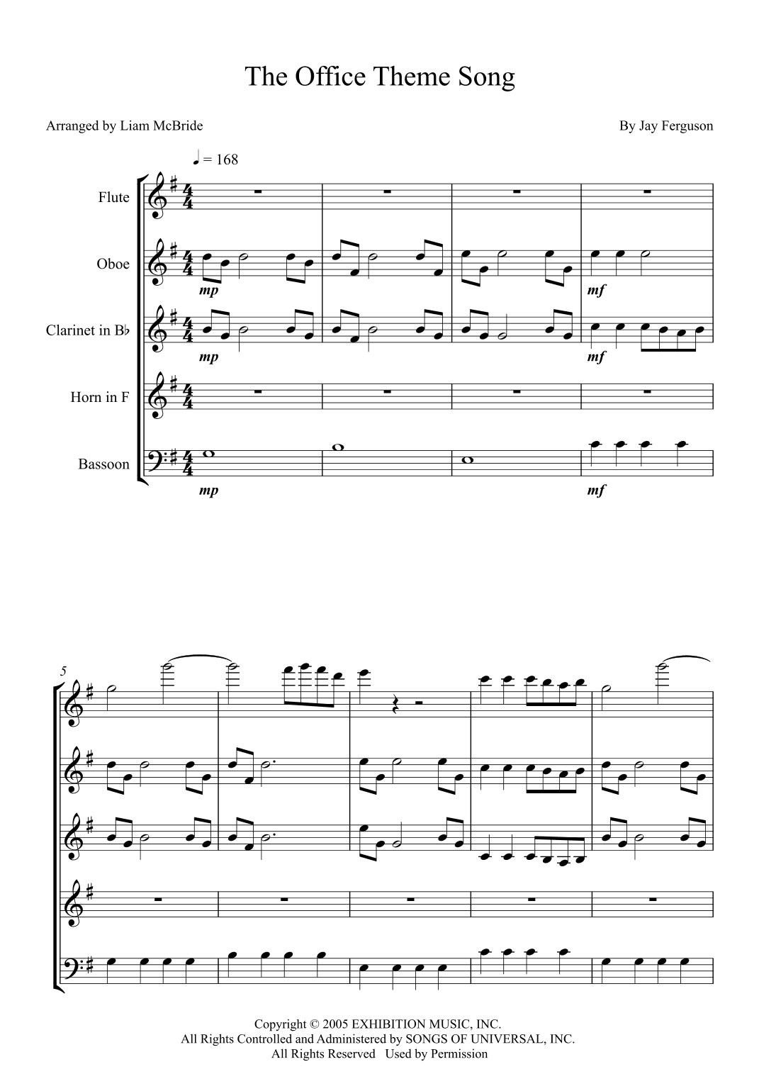 The Office - Theme (arr. Liam McBride)