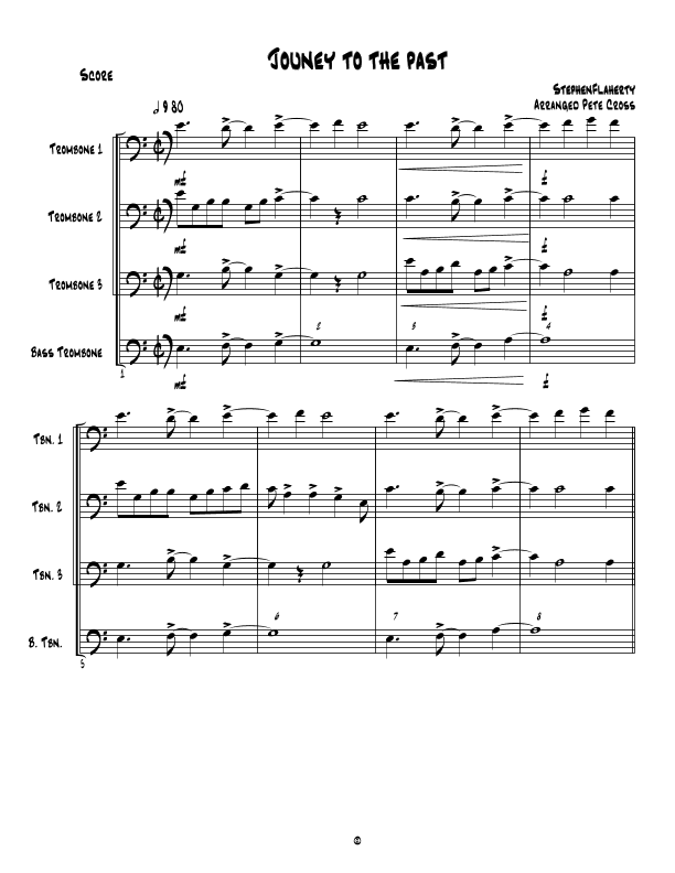 Journey To The Past (arr. Pete Cross)