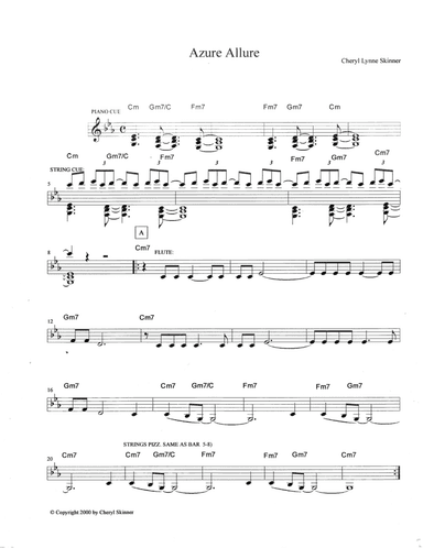 AZURE ALLURE LEADSHEET