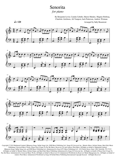Senorita (arr. Sally Beaumont)