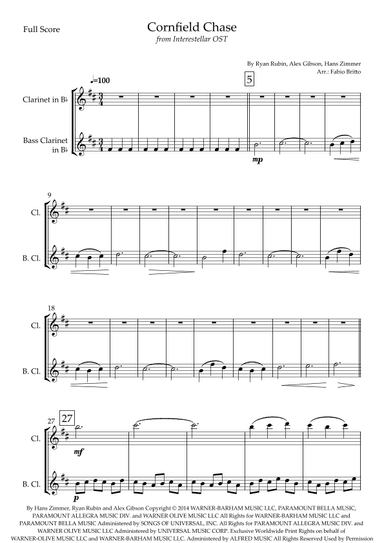 Cornfield Chase (arr. Fabio Britto)