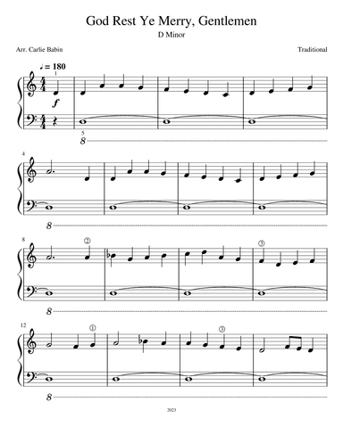 God Rest Ye Merry, Gentlemen (arr. Carlie Babin)