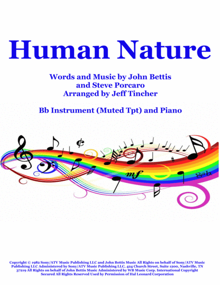 Human Nature (arr. Jeff Tincher)