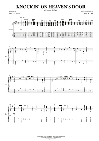 Knockin' On Heaven's Door (arr. Art.o Artaud)