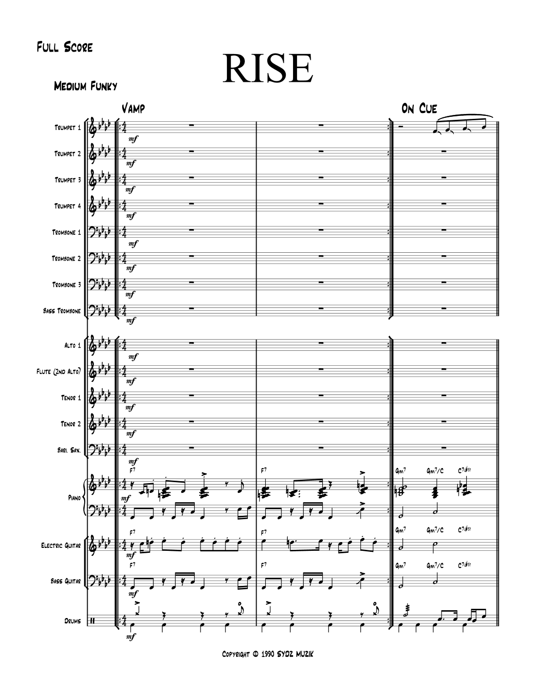 Rise (arr. Sydney Ray Brown)