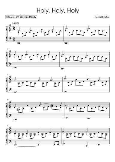 Holy, Holy, Holy (arr. Yosefien Moudy)