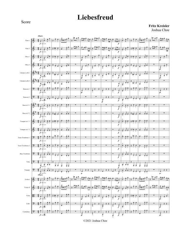 3 Old Viennese Dances (arr. Joshua Choe)