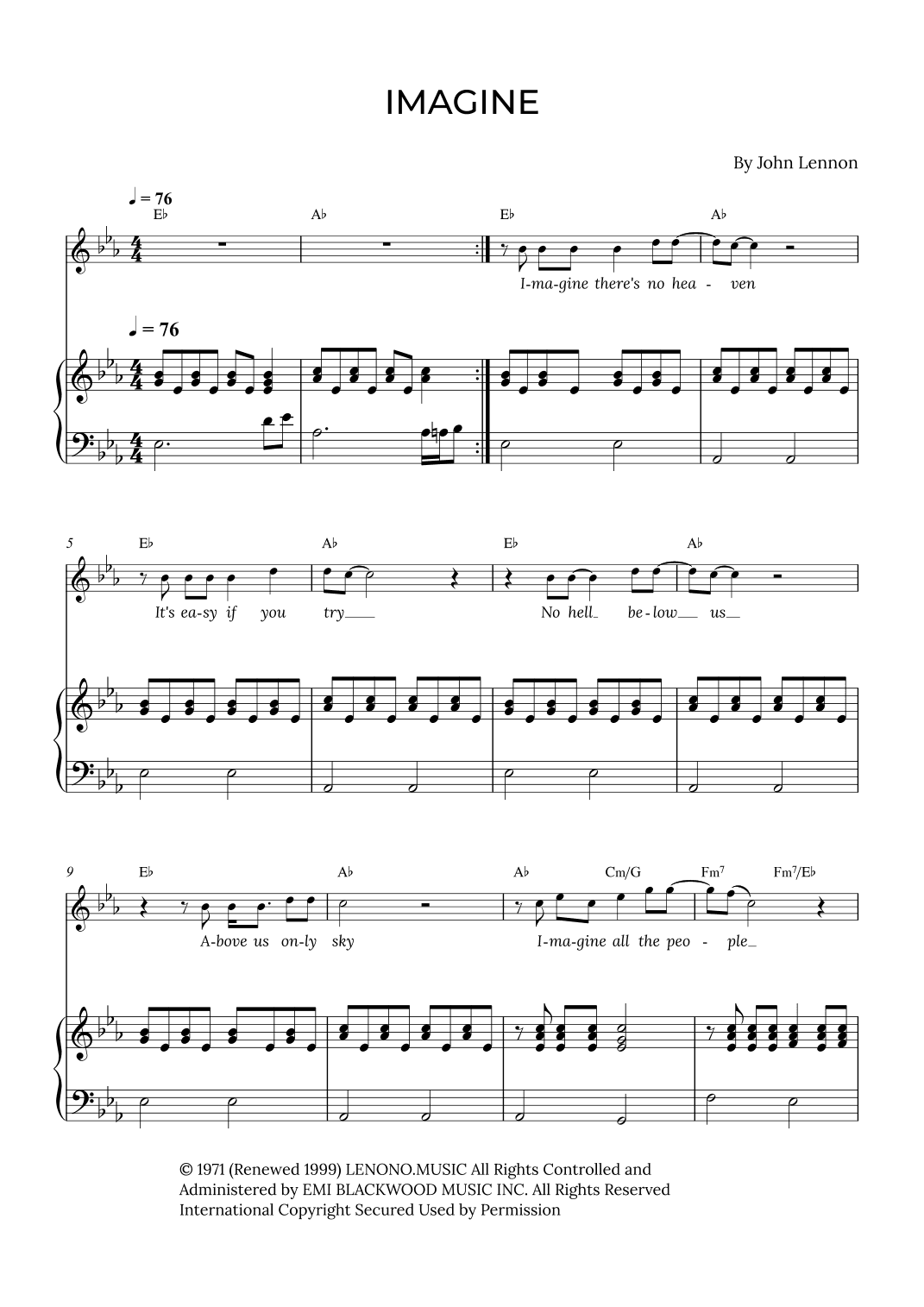 Imagine (arr. Alex Nunes Rodrigues)