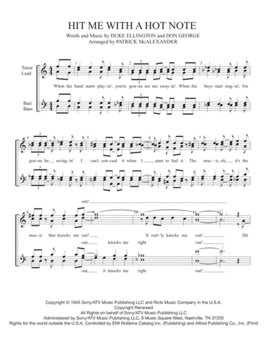 Hit Me With A Hot Note (arr. Patrick McAlexander)