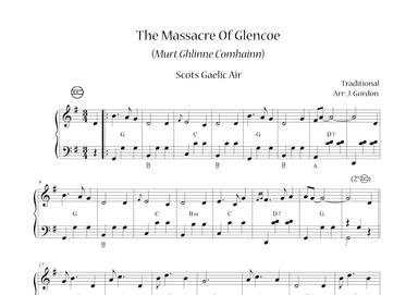 The Massacre Of Glencoe (Murt Ghlinne Comhainn) (arr. Julia Gordon)