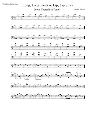 Long Tones, Lip Slurs and Chromatic Scale