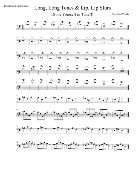 Long Tones, Lip Slurs and Chromatic Scale