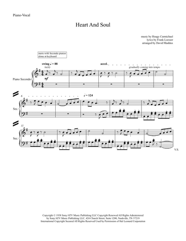 Heart And Soul (arr. David Maddux)