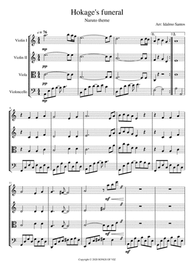 Hokage Funeral (arr. Idalmo Santos)