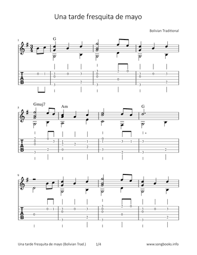 Una tarde fresquita de mayo (arr. Bettina Schipp)
