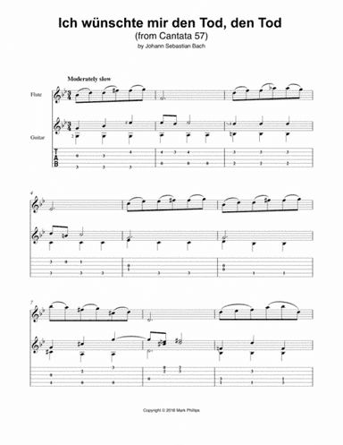 Ich wünschte mir den Tod, den Tod (Excerpt) (arr. Mark Phillips)