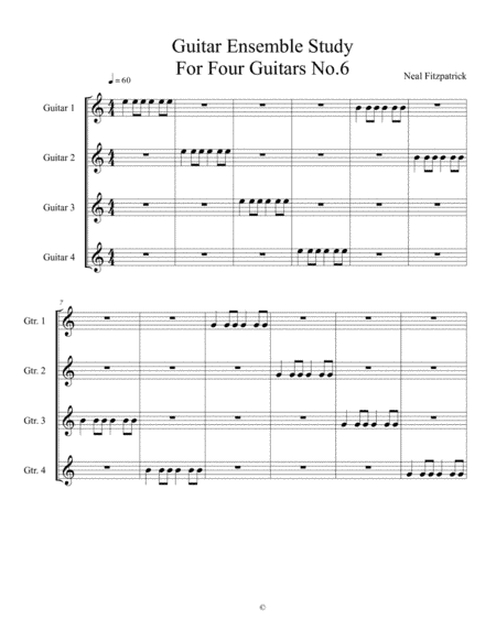 Guitar Ensemble Study No.6