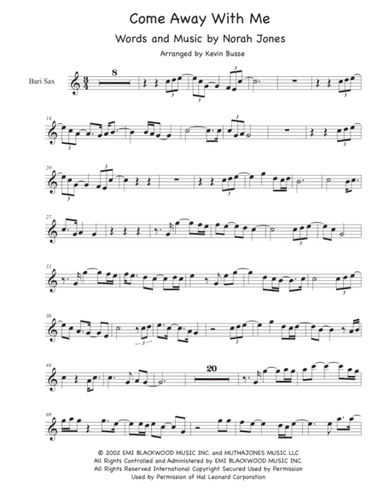 Come Away With Me (arr. Kevin Busse)