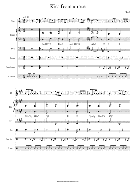 Kiss From A Rose (arr. RHODNEY PETTERSON FRANCISCO)