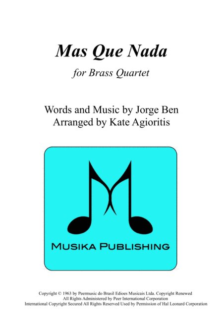 Mas Que Nada (arr. Kate Agioritis)