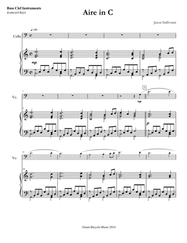 3 Aires for Cello and Piano