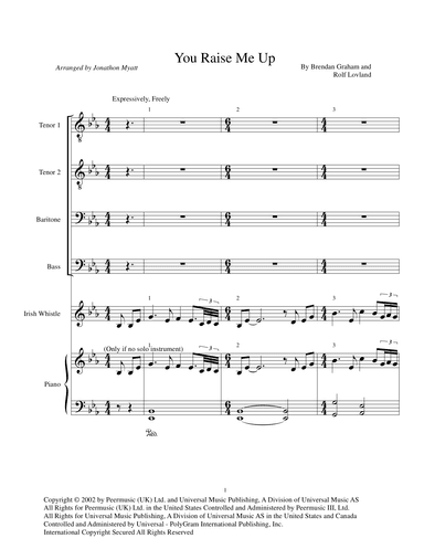 You Raise Me Up (arr. Jonathon Myatt)