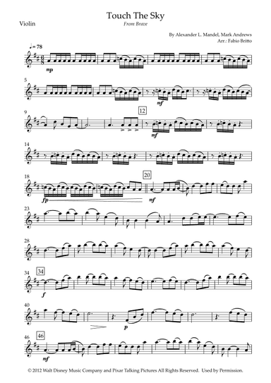 Touch The Sky (arr. Fabio Britto)